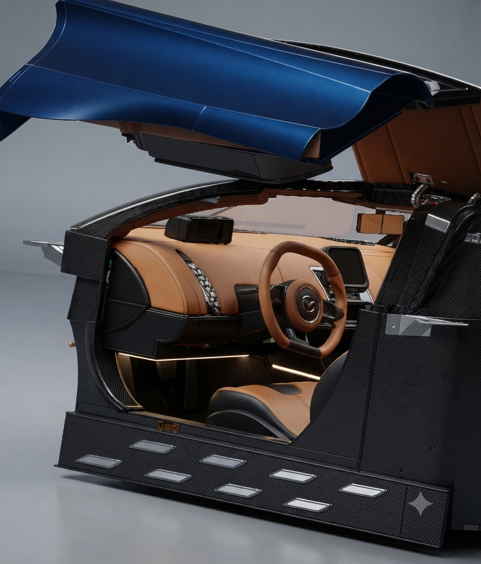 CAT Automotive wing door open