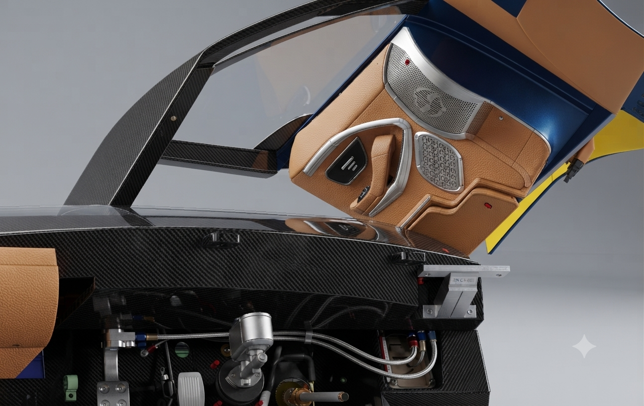 CAT Automotive wing door hinge mechanism