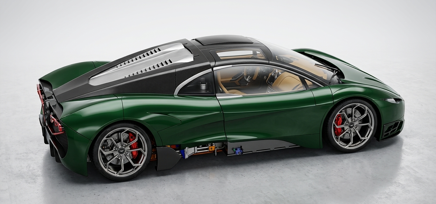CAT Automotive — side profile, full body line and suspension visible